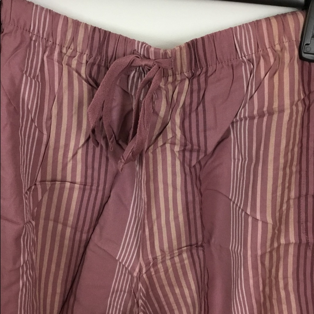 Ambrielle 1X NWT womans sleep/lounge shorts mauve stripe - Picture 6 of 12